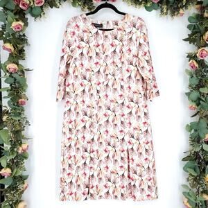 Escola Spain Floral Print Dress with Swarovski Crystals